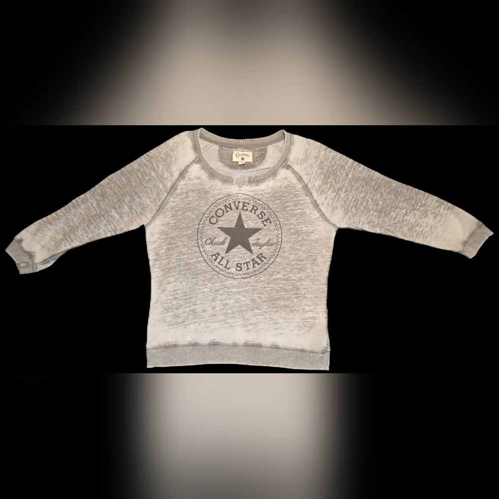 Converse Heather Gray Raglan Top - Picture 8 of 8